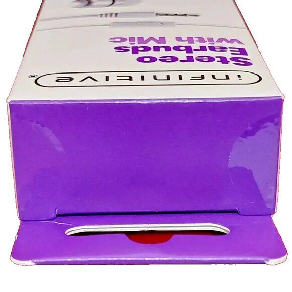 INFINITIVE Stereo Earbuds With In-Line Microphone Compatible w/ 3.5mm aux jacks - Picture 6 of 10